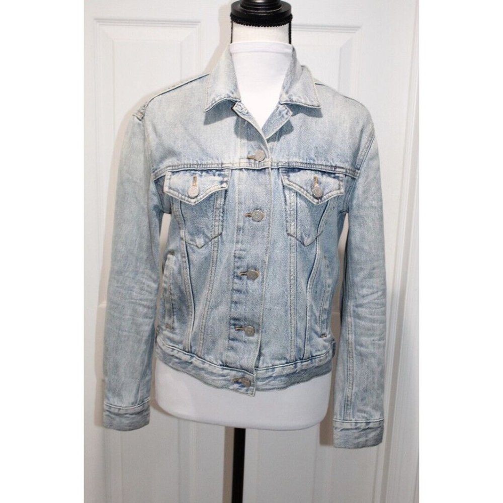 Aritzia Wilfred Free Women's Blue Jean Denim Jacket Size 2XS XXS